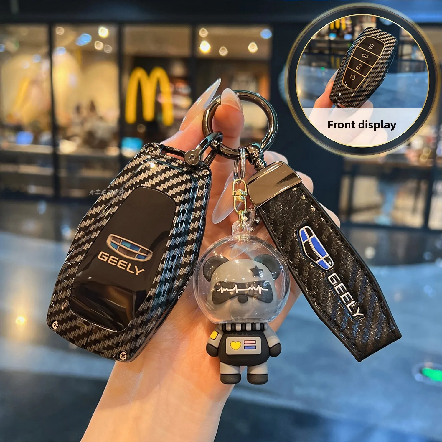 

Car Remote Key Case Cover For Geely Coolray Atlas Boyue NL3 Emgrand X7 EX7 GT GC9 Borui SUV Protected Shell Fob Accessories