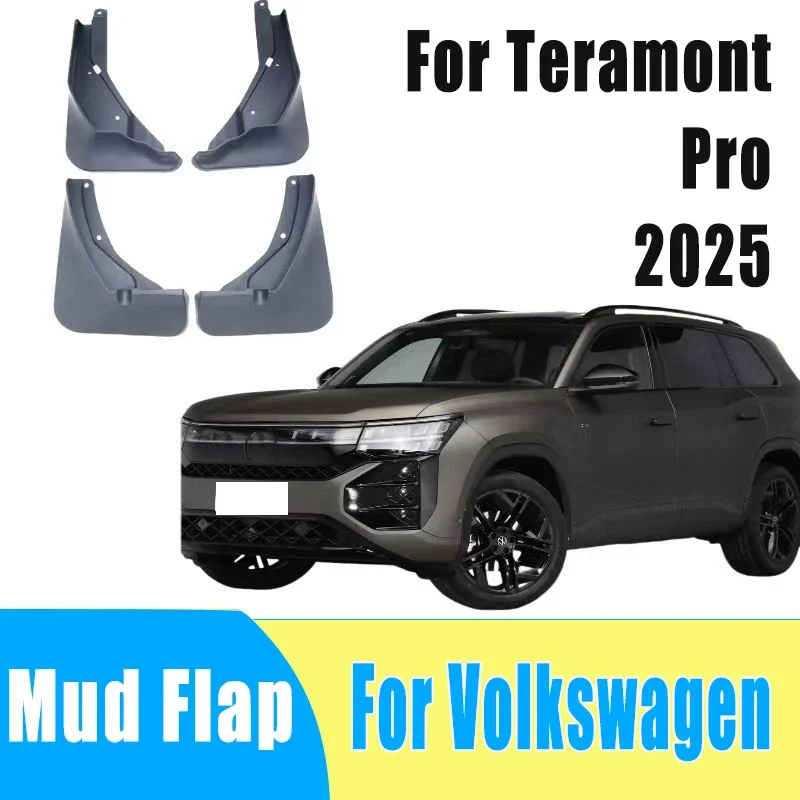 

4pcs Auto Tire Mudguard Waterproof Prevent Mud Splashing Car Mud Flap Fender Trim Accessories For Volkswagen Teramont Pro 2025