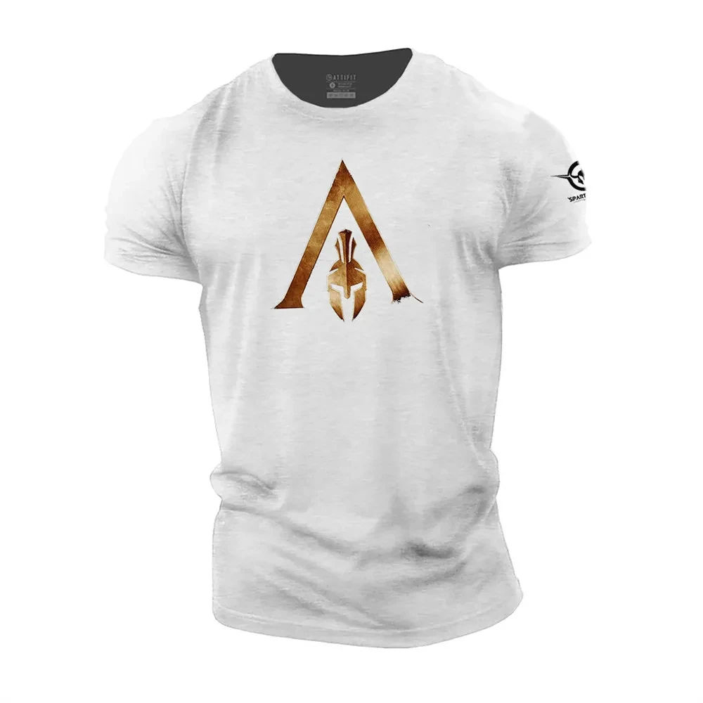 Vintage Men's T Shirt Spartan 3D Printed T-Shirts Summer Short Sleeve Tops Casual Tee Shirt Men