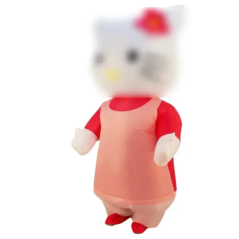 Costumes d'halloween Hello Cat pour femmes adultes et enfants, Costume gonflable de Cosplay corporel pour fête d'anniversaire, NM31