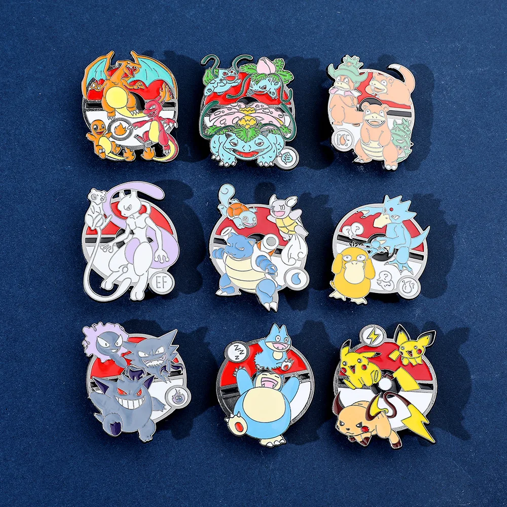 Cute Enamel Pin Badges Funny Anime Lapel Pins for Backpack Men Brooch for Clothes Pins Accessories Gifts