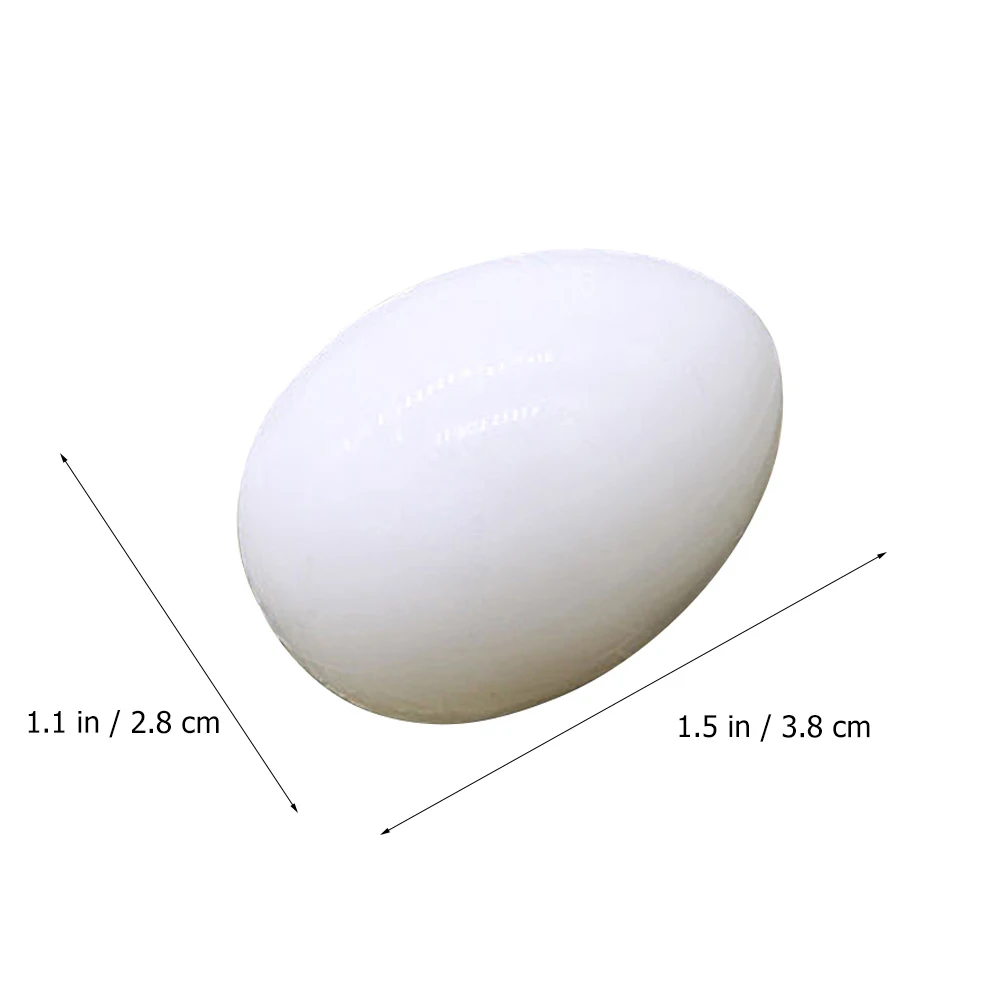 

28 Pcs Hatching Fake Eggs Plastic Pigeon Lightweight Durable Reusable White Breeding Induced Incubation Decorative Pet Supplies