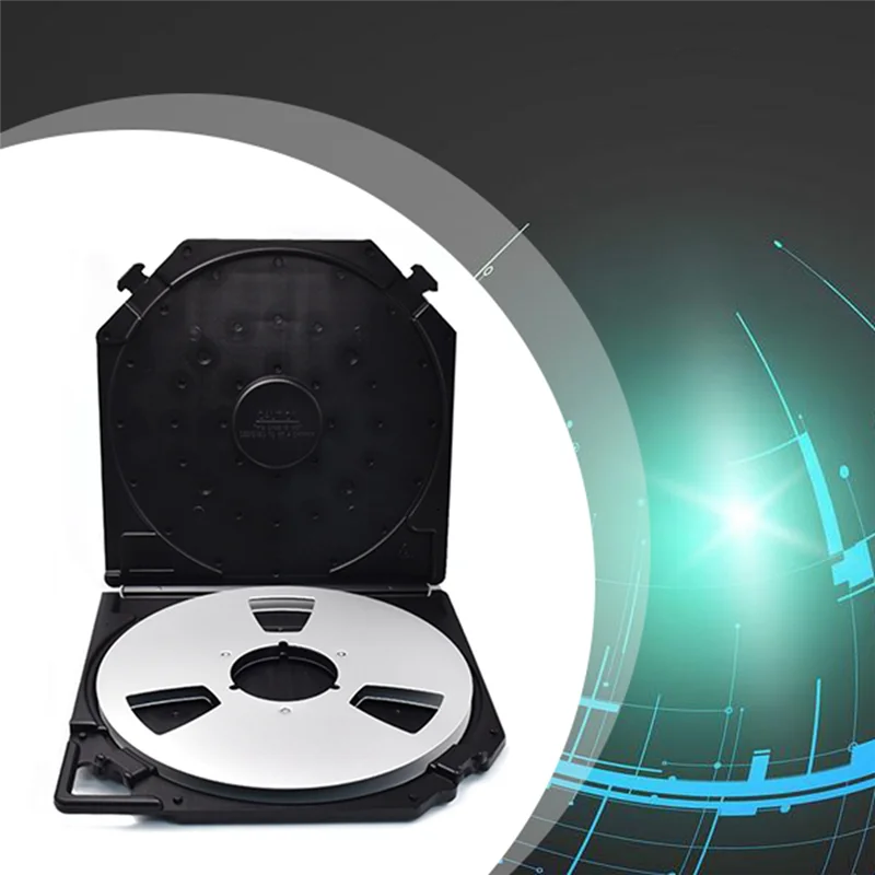 

A16Q-Empty Take Up Reels Storage Box With 10 Inch Empty Takeup Reel Portable Full Protection Carrying Case For 10 Inch Sound Tap