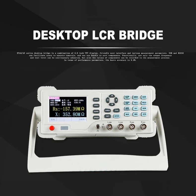 2026 ET4501/ET4502Desktop Digital LCR Meter Capacitance Resistance Impedance Capacitance Inductance Measure Instrument Tools