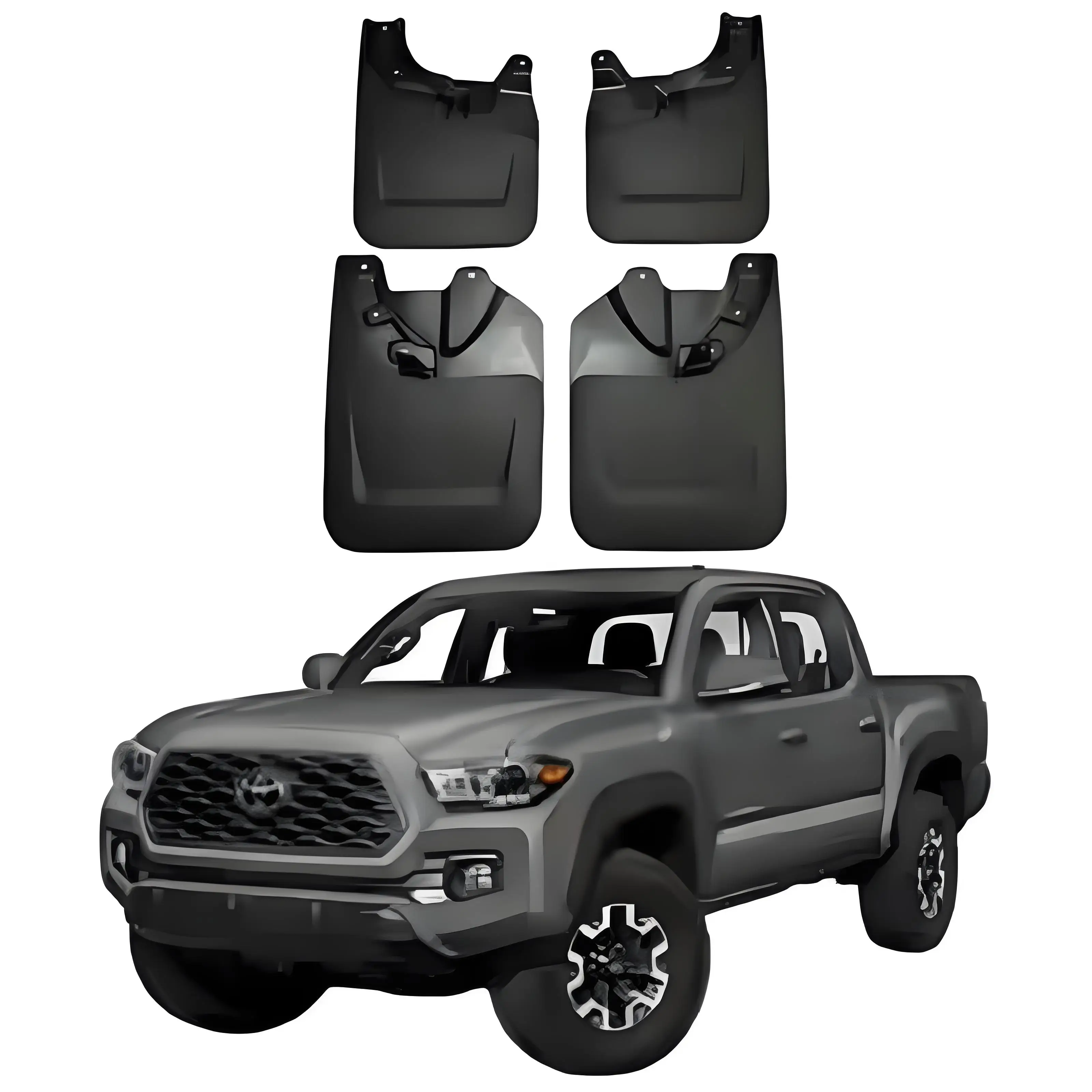 

Modification Car Accessories PP+TPR Car Mudflaps Splasher Guards Mud guards Fender For Tacoma 2022