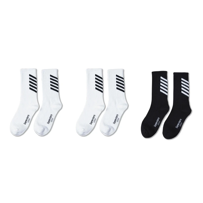 HKSH Middle Tube Socks For Men Trendy High Street European American Hip-hop Sock Trendy Korean Version Japanese Dark Chic HK1356
