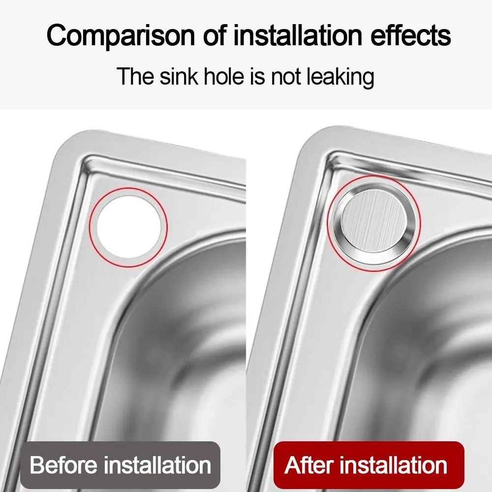 

Kitchen Accessories Stainless Steel Sink Plug Anti-leakage Silver Water Stopper Faucet Decorative Covers Bathroom