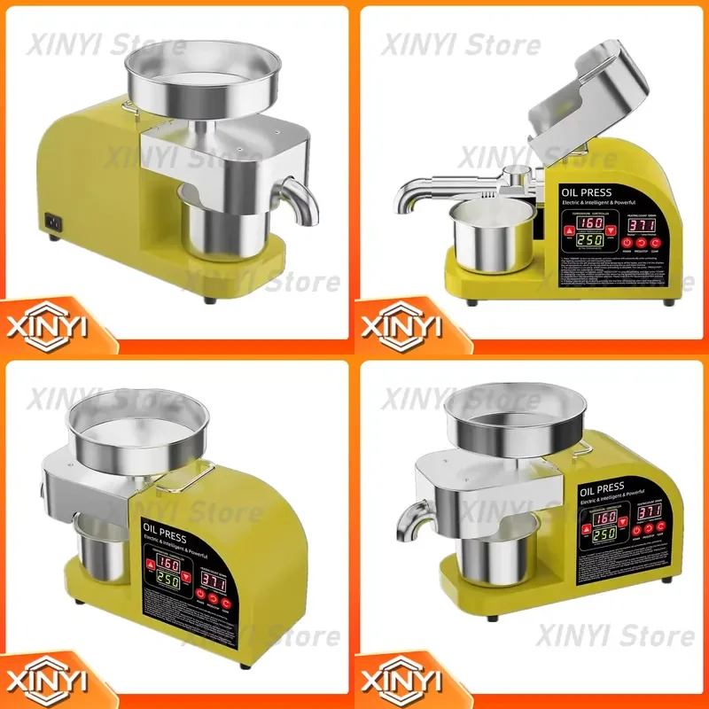 New Industrial Automatic Oil Press for Peanut Kernels High Oil Extraction Rate Stainless Steel