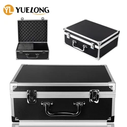 YUELONG Tattoo Kit Case Box Lock Key Aluminum Alloy Makeup Carry Box Storage Case with Sponge for Tattoo Storage Box Supplies