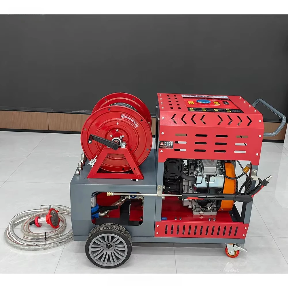 Automatic Pipe Cleaning Machine - Advanced Drain Pressure Washer Electric Unblocking Equipment