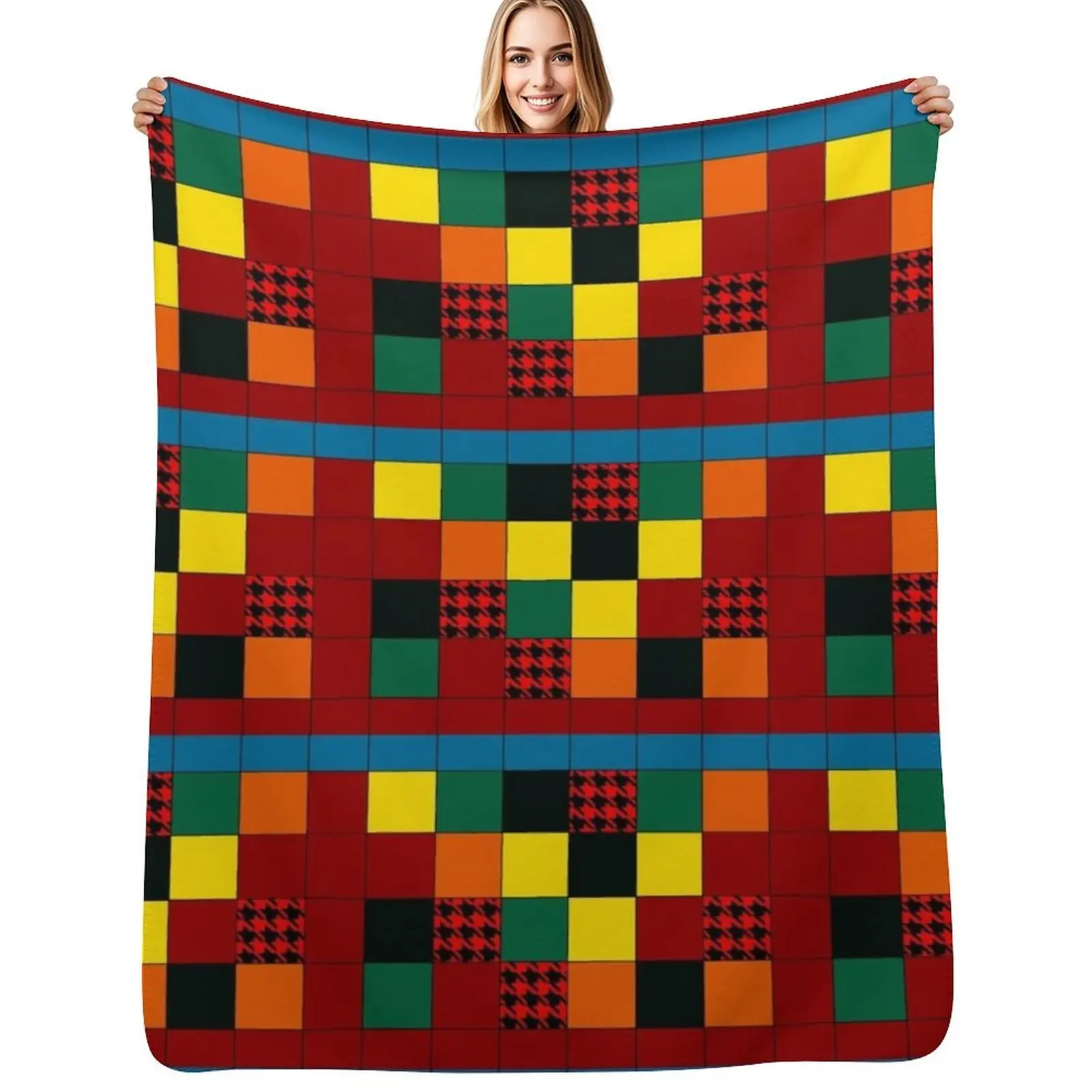 Harry Cardigan Throw Blanket Foldable Soft Warm Blanket for Outdoor Use