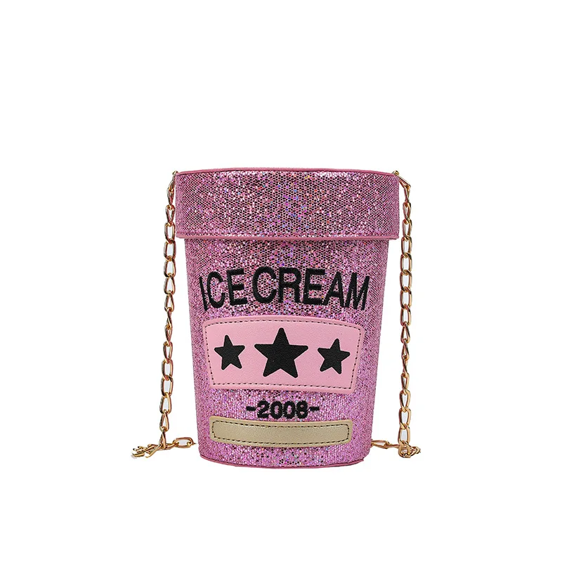 

Personalized sequin cylindrical small bag new 2025 Sen style artistic fashion trend single shoulder laser small round bag