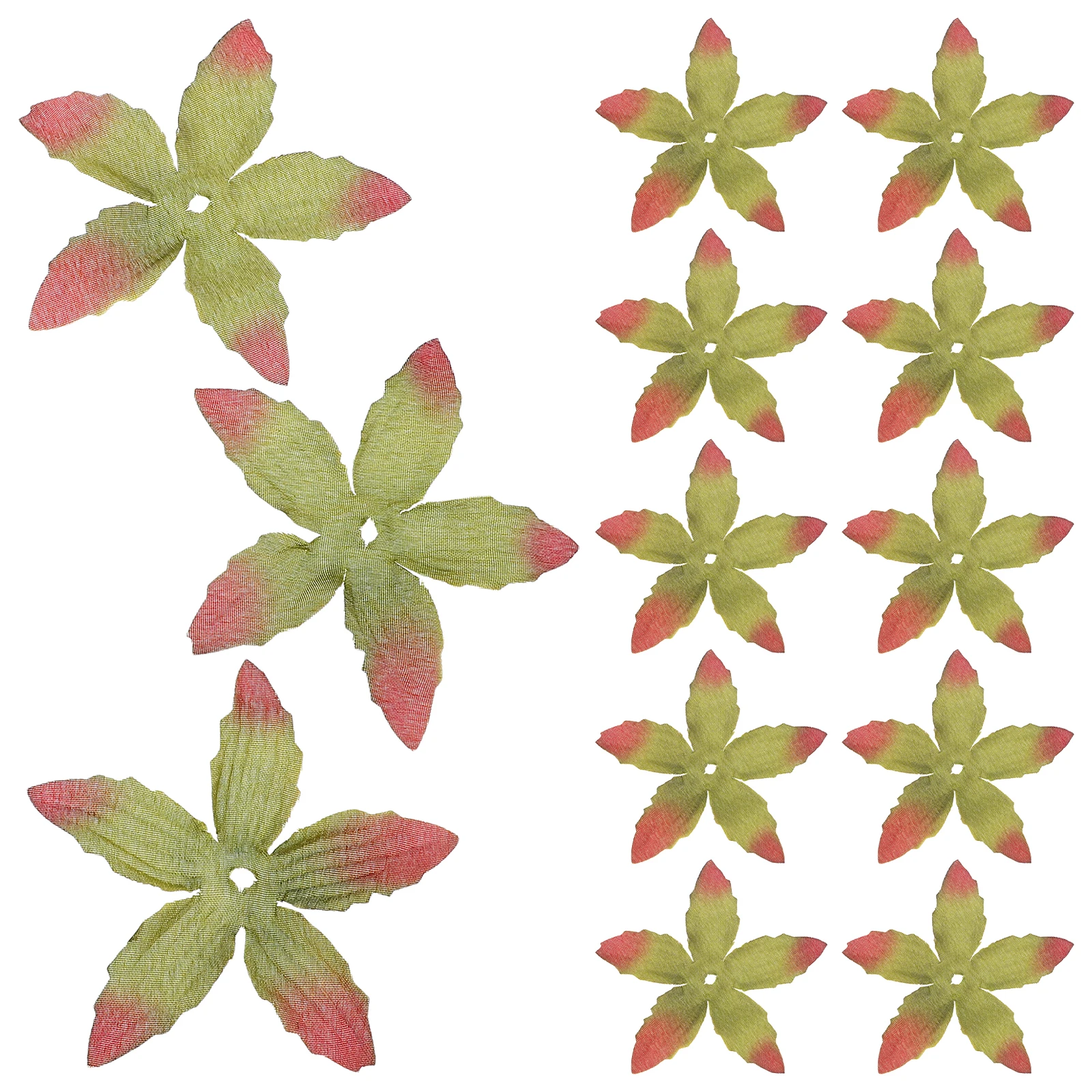 

100pcs Artificial Flower Calyx Green Cloth Lifelike Lightweight DIY Supplies Floral Arrangements Stamens Sepals