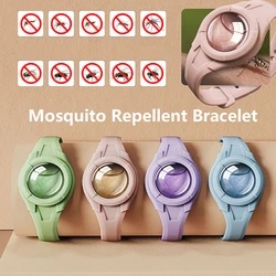 Anti Mosquitoes Bite Wristband Outdoor Mosquitoes Repeller Bracelet With Natural Essential Oil Safe Effective Repeller Bugs Gift