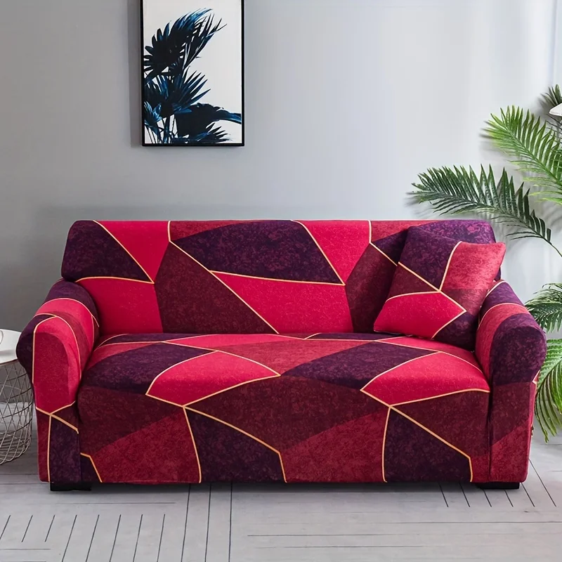 1 قطعة أريكة مرنة الغلاف المطبوعة عدم الانزلاق غطاء أريكة الغبار برهان غطاء أريكة أربعة مواسم أريكة حامي أثاث ديكور المنزل #4