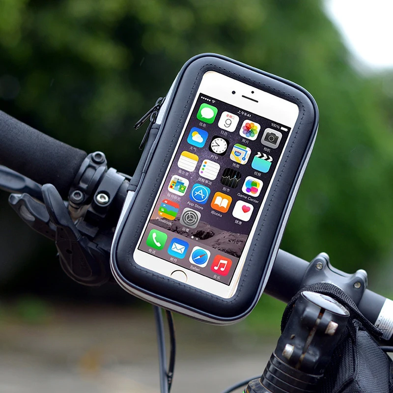

Bike Phone Bag Electric Scooter Scooter Mirror Navigation Stand Bag Waterproof And Rainproof Phone Bag