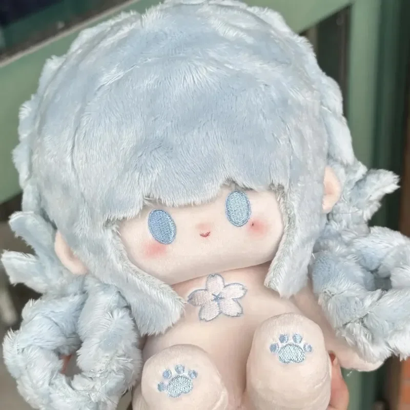 

20cm Game Genshin Impact Kamisato Ayaka Cute Girl Soft Plush Doll Body Cartoon Dress Up Stuffed Toys Dolls Halloween Gift
