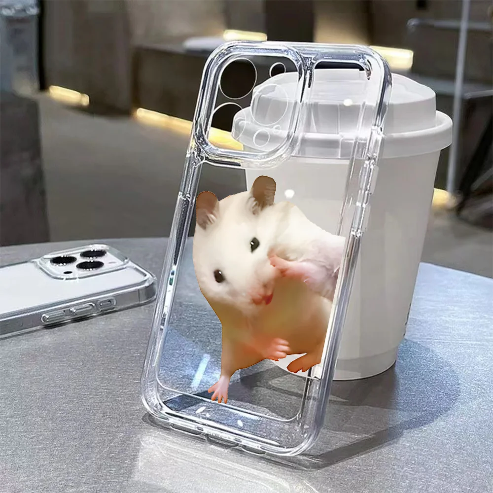 Fuuny Hamster Phone Case For Samsung Galaxy S26 S25 S24 S23 S22 S21 S20 FE Note20 Note10 Edge Plus Ultra Lite 5G Clear Cover