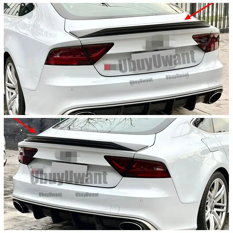 

For Audi A7 S7 RS7 R style High quality real carbon fiber material spoiler 2013- 2018 Carbon Fiber Rear Spoiler Trunk Wing