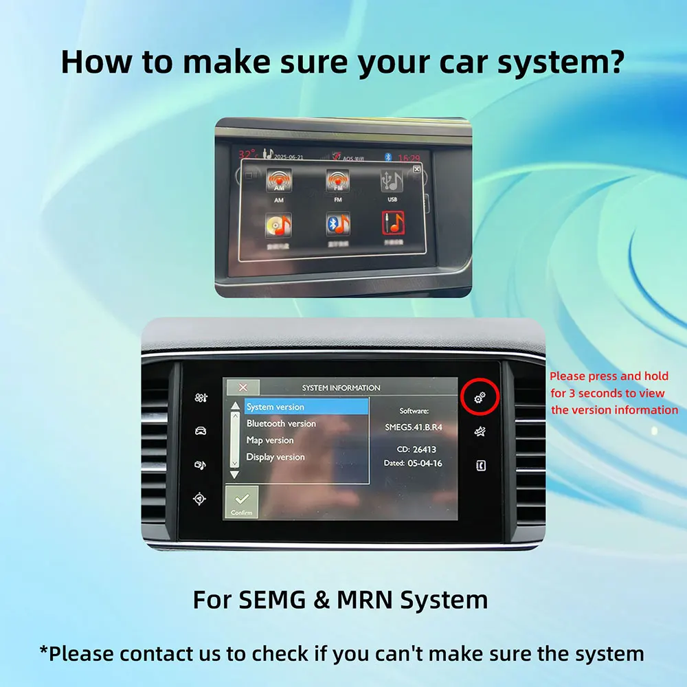 ANYFAR Wireless Carplay Android Auto Module For Peugeot 208 308 508 3008 Citroen C4 DS3 DS4 DS5 SMEG MRN Mirror Link Multimedi