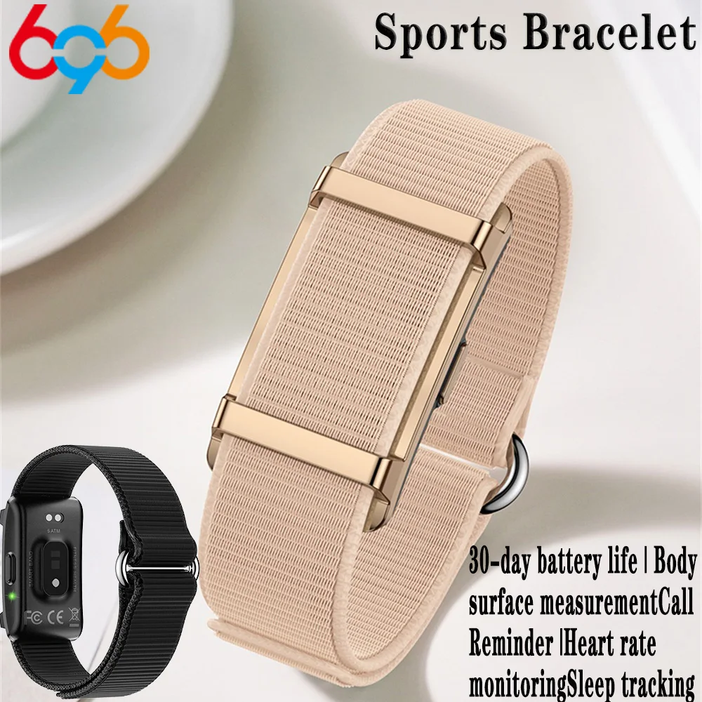 

Спортивный фитнес-трекер, умный браслет без экрана, монитор сердечного ритма сна, шагомер, напоминание о вызове, браслет для пар, водонепроницаемый