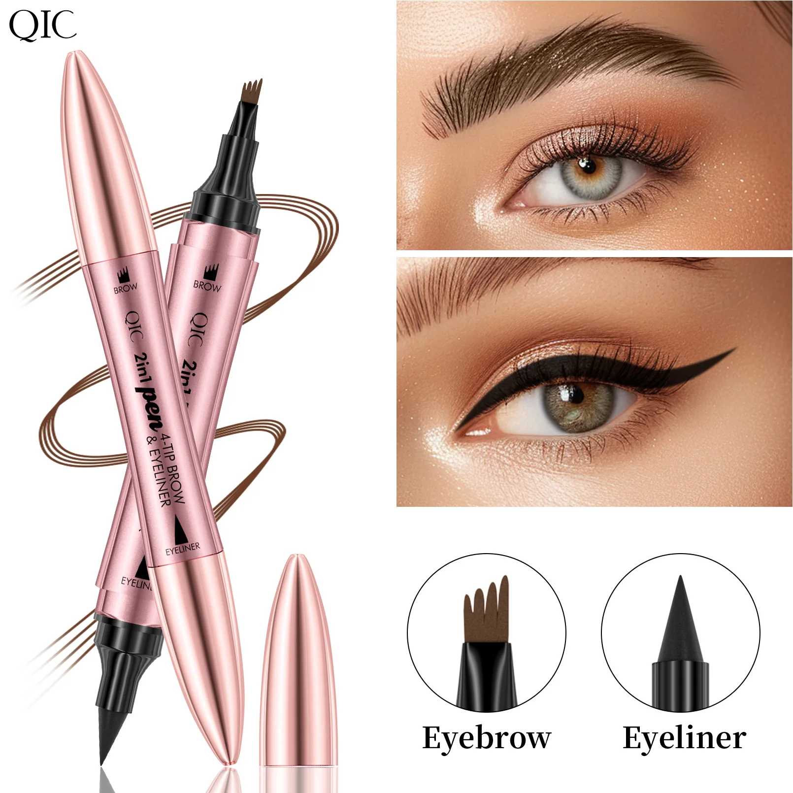 Eyebrow pencil Waterproof Permanent Long Lasting High quality professional makeup for women Cheap Cosmetics Enhancer