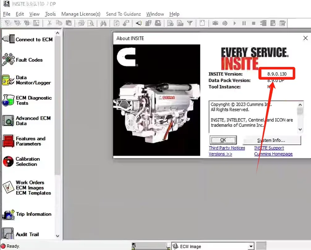 Calterm 4.7.1.007+ Cummins Insite 8.9.130.PRO keygen Engine Diagnostic Fault Code Engine Diagnostic Test Adjustmen