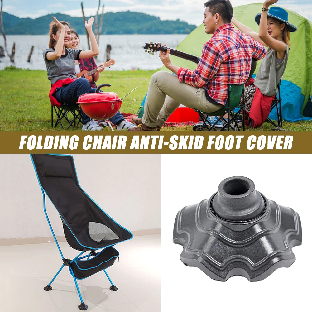 Jambe de Table de Camping, Palmes de Grenouille, Angle Réglable, Chaise d'Extérieur, Manchon de Protection, Résistant à l'Usure, observateur pour Voyage, 1/4 Pièces