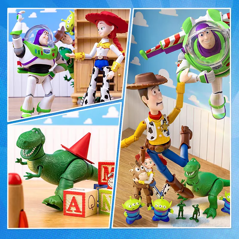

New In Stock Blokees Toy Story Elite Edition Blind Box Woody Buzz Lightyear Playful Adventure PVC Action Figure Collectible Gift