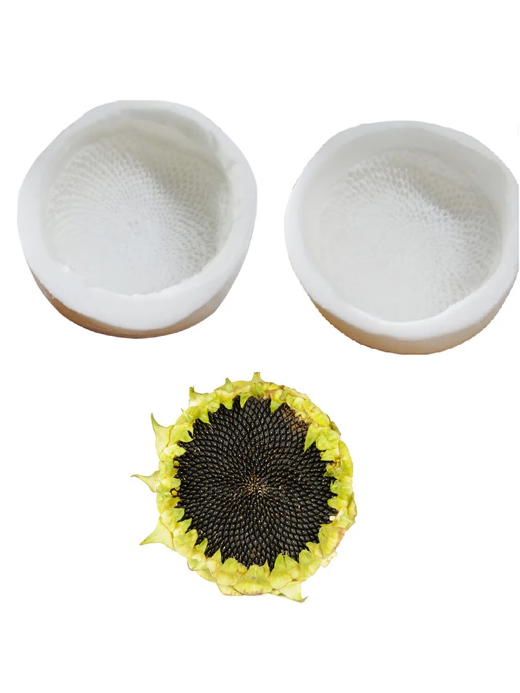 1PCS Sunflower with Seeds Petal Flower Silicone Veiners Molde Silicona Leaf Cake Decorating Tool Fondant Sugar молды силиконовые