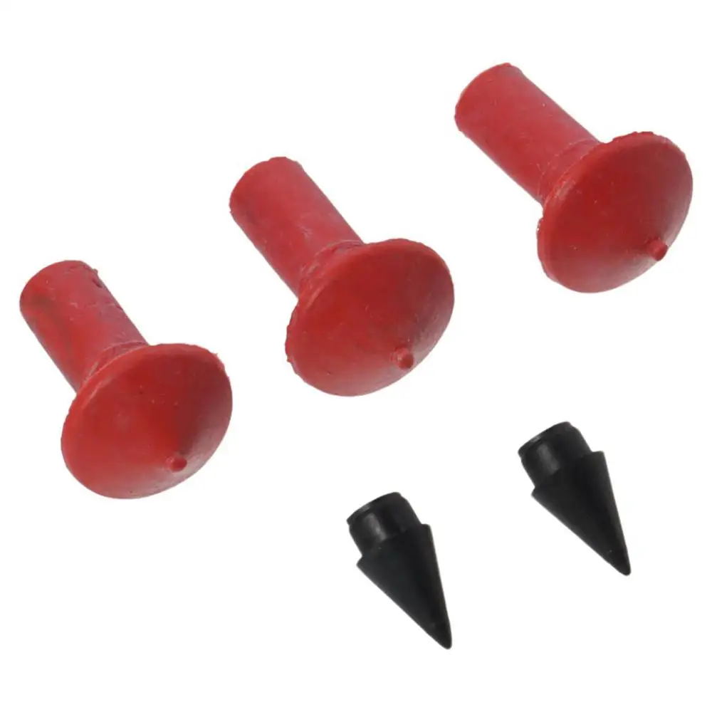 

180pcs Red Tire Repair Insert Plugs Mushroom Shaped Black Mushroom Insert Plugs Rubber Insert Plugs Kits for Mushroom Kit