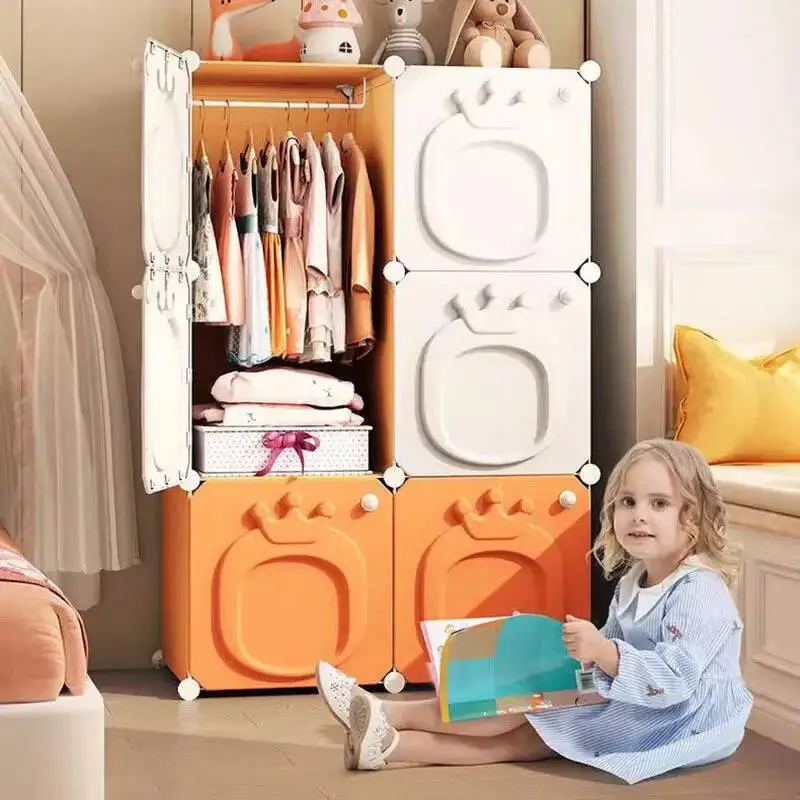 

Baby Kids Wardrobe Organizer Storage Living Room Portable Foldable Space Saving Modern Closet Minimalist Armario Salon Furniture