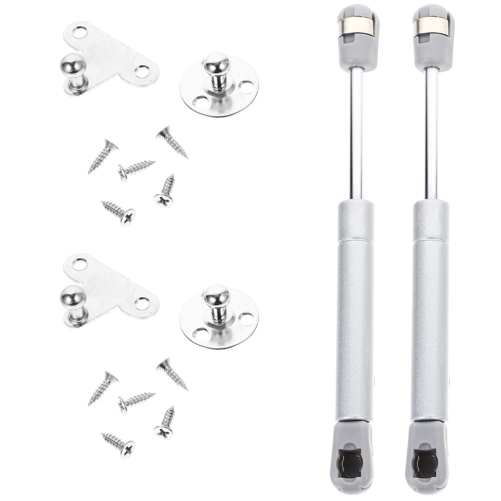 

2PCS Gas Struts 8 Inch Heavy Duty Furniture Hinges Soft Close Lid Support Cabinet Kitchen Wardrobe Toy Box Aluminum Frame Door