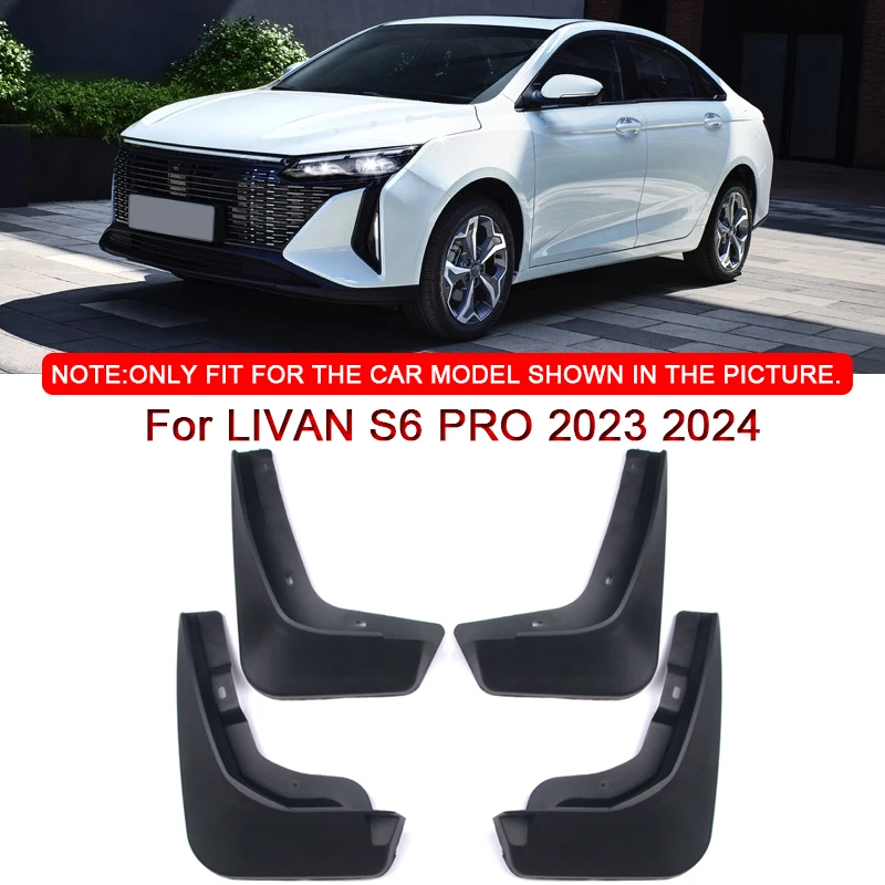 

4pcs For LIVAN S6 PRO 2023 2024 Car Styling ABS Car Mud Flaps Splash Guard Mudguards MudFlaps Front Rear Fender Auto Accessories