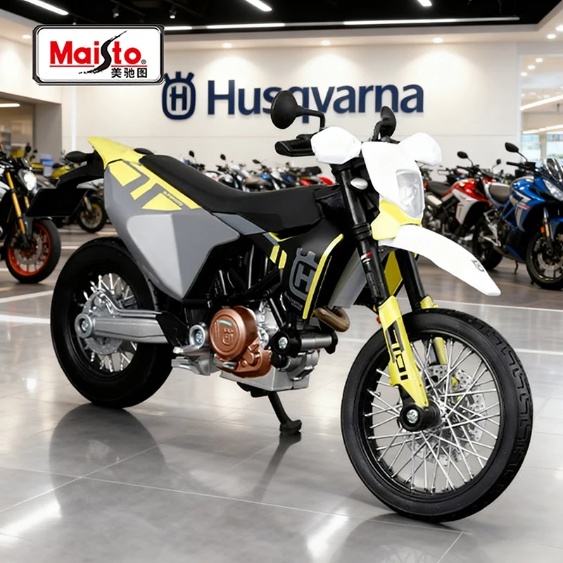 

Maisto 1/12 Husqvarna 701 Alloy Motorcycle Model Toy Vehicle Collection Autobike Shork-Absorber Off Road Autocycle Toys Car