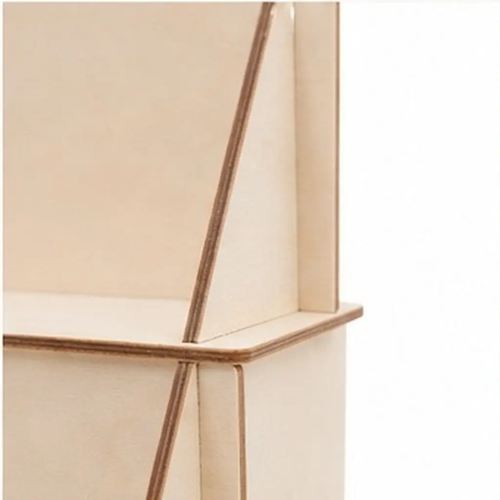 1Set Desktop Plant Stand Holder Indoor Plant Display Stand Home Decor Wood Tiers Rectangular Small Windowsill
