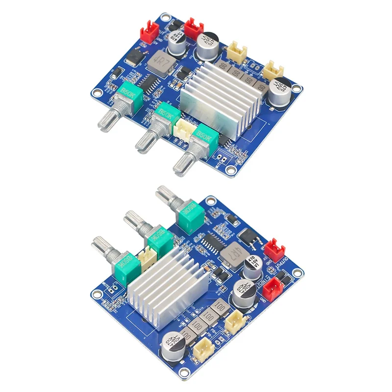 ABGB-2X 50 واط مكبر للصوت مجلس فئة D مضخم الصوت ثنائي القناة 2X 50 واط عالية الطاقة عالية الدقة وحدة الصوت DC12-15V