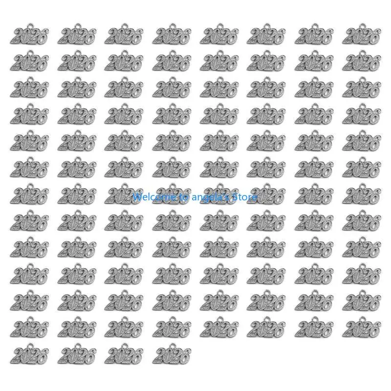 X4YC 100pcs Shining 2026 Charm Electroplate Pendants For Fashionable Craft Jewelry