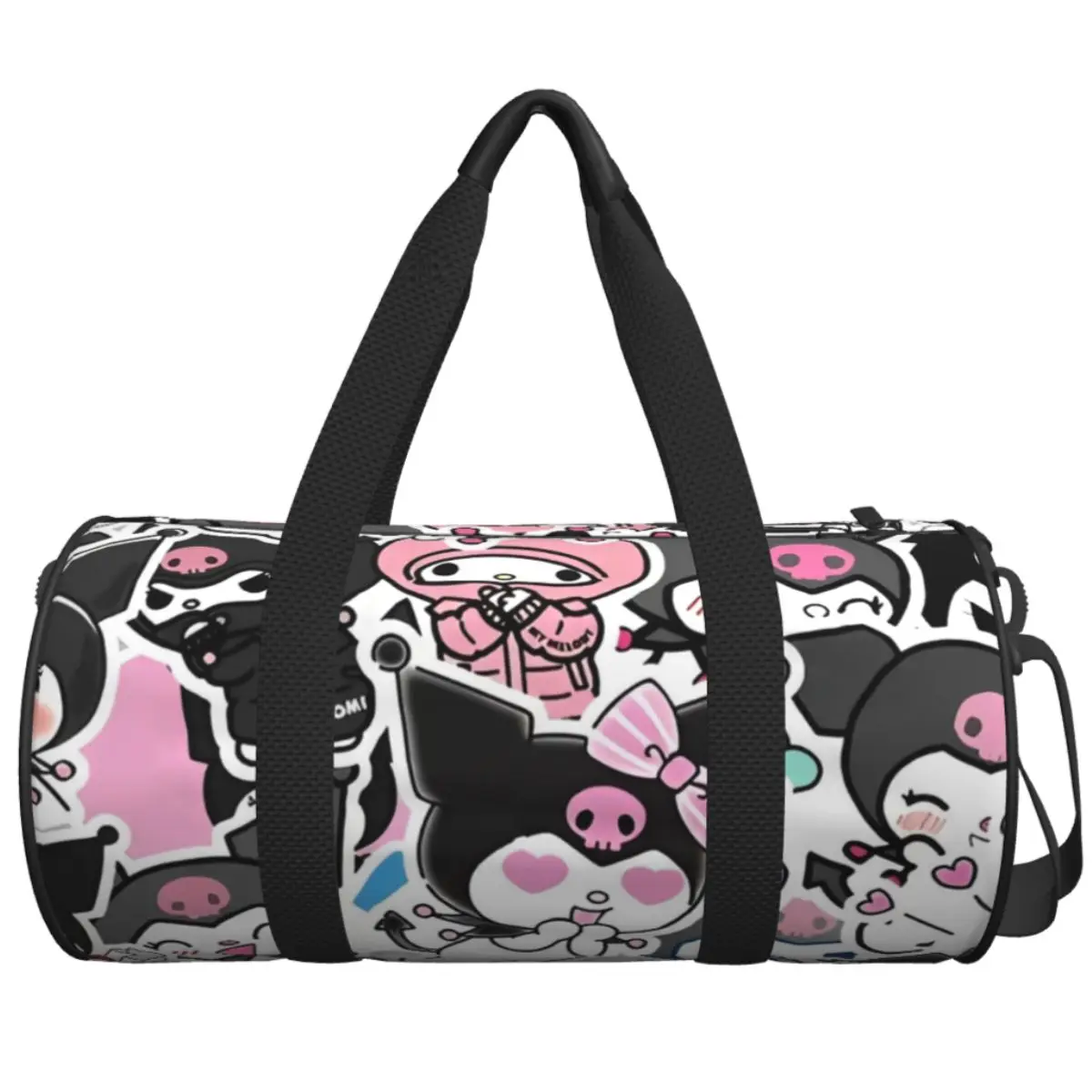 

Travel Bag Kawaii Kuromi Japanese Cute Cartoon Gym Bag Outdoor Sports Bags Large Swimming Handbag Fitness Bag For Male Female