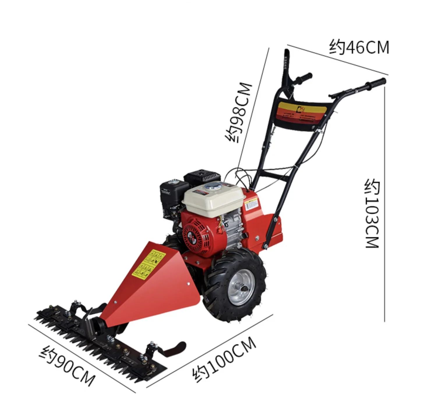 Handheld lawn mowers, self-propelled lawn mowers, and diesel powered agricultural lawn mowers