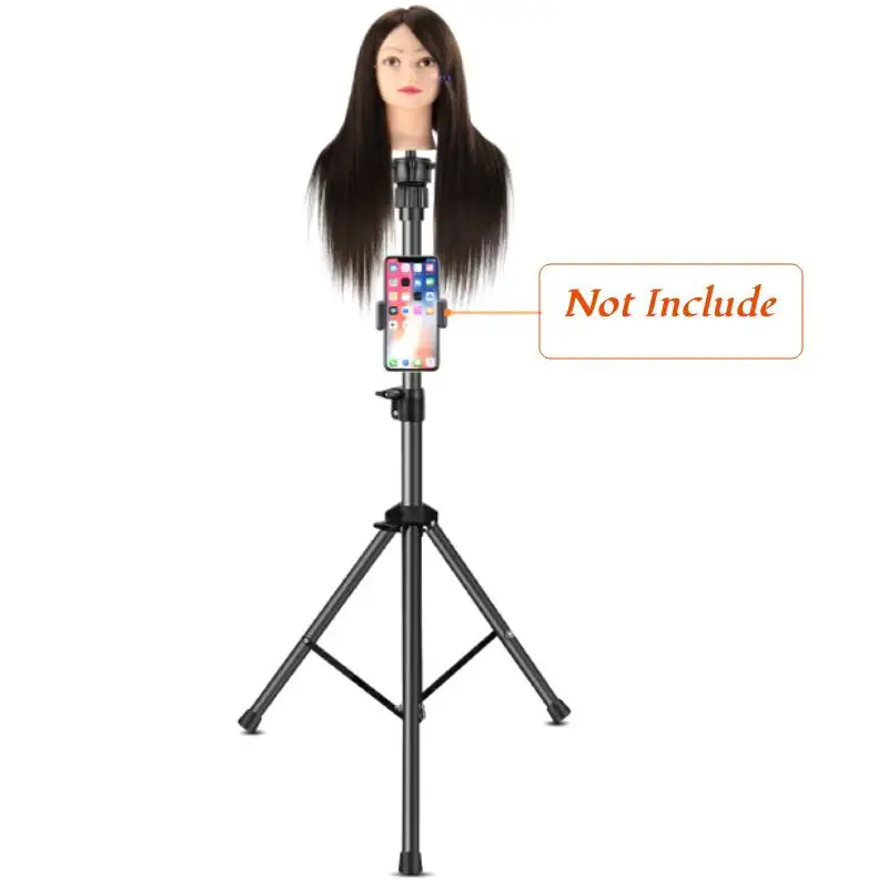 Afbeelding 3: 40 Cm-140 Cm Verstelbare Mannequin Hoofd Stand Statief Kappers Training Hoofd Stand Voor Pruiken Maken Display Salon gebruik Pruik Tool