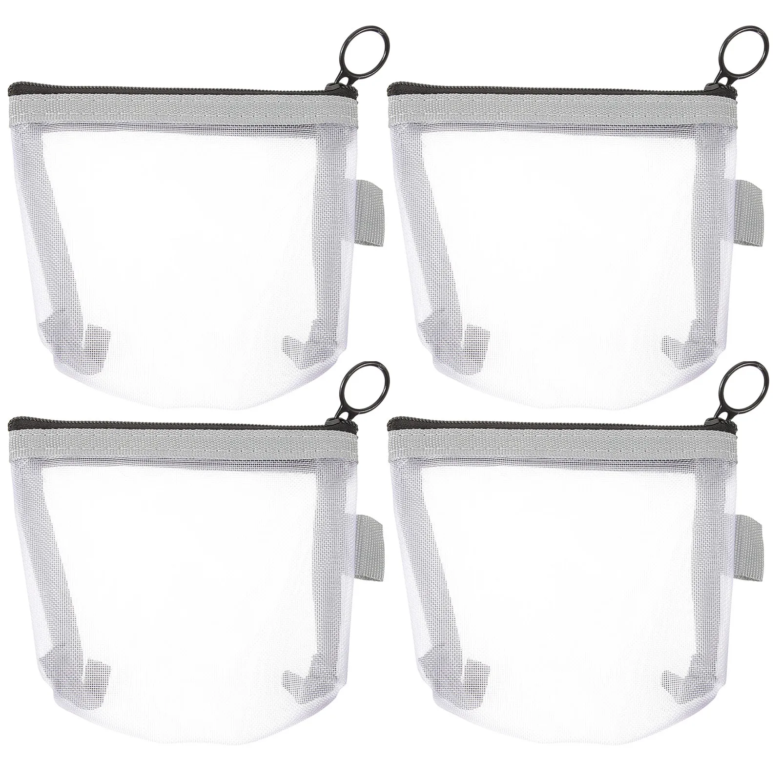 

4 Pcs Mesh Bag Short Trip Makeup Travel Gym Shower Toiletry for Nylon Small Multipurpose Wash
