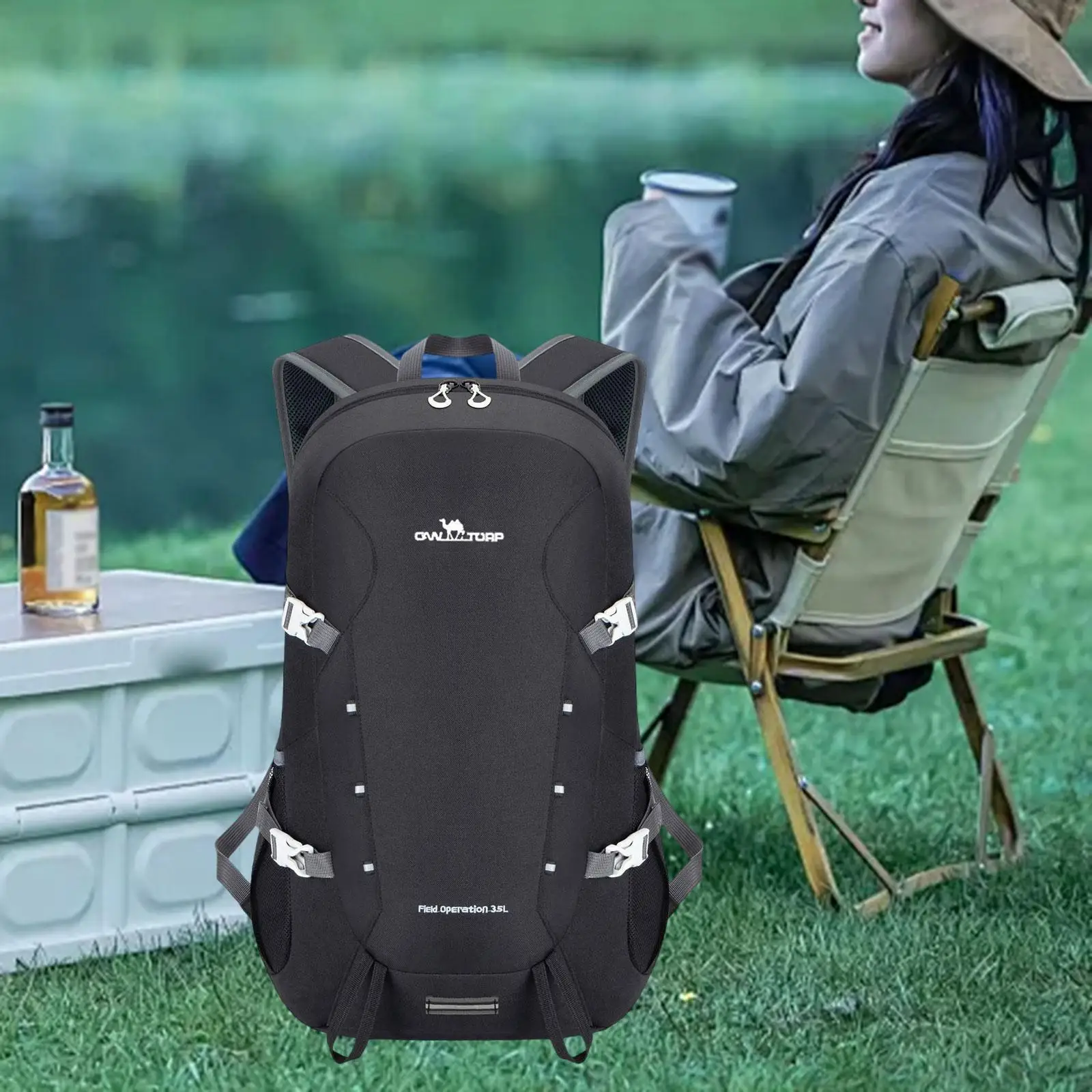 

Packable Backpack Folding Casual Daypack for Tour Backpacking Mountaineering