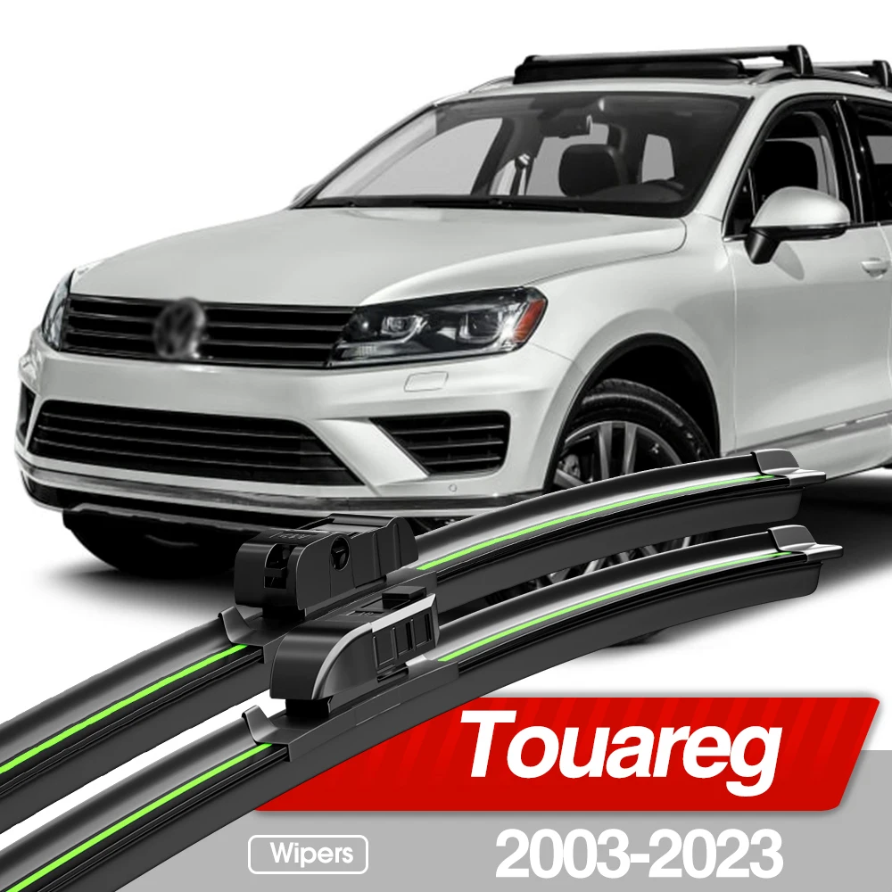 Per VW Touareg 2003-2023 spazzole tergicristallo anteriore 2 pezzi accessori per finestre parabrezza 2004 2008 2010 2012 2015 2018 2022