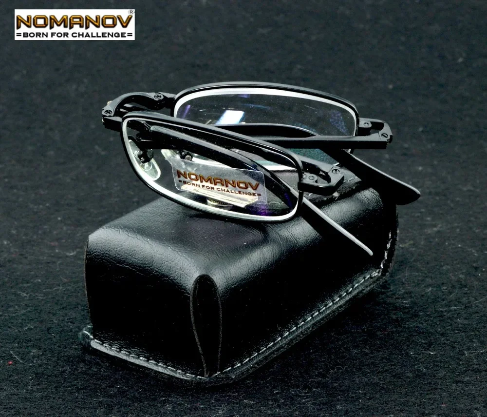 NOMANOV QUALITY BLACK BELT PORTABLE foldable noble wear anti-reflection coated reading glasses+1.0 +1.5 +2.0 +2.5 +3.0 +3.5+4.0