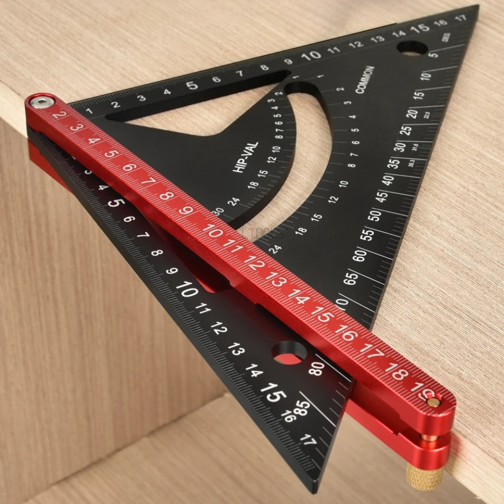 

Комбинированная треугольная линейка для деревообработки, вращающееся основание, компас, угловая линейка для рисования, прозрачная метрическая имперская система, измерительные инструменты
