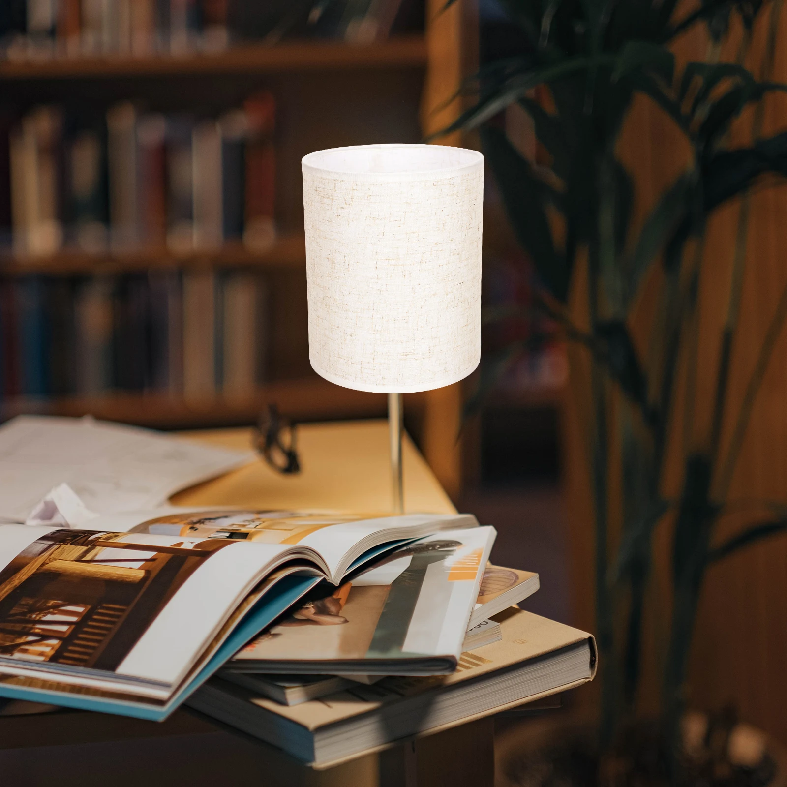 

Fabric Lampshade Bedside Lantern Abjoura for Standing Desk Animal Office Foot Screen Table