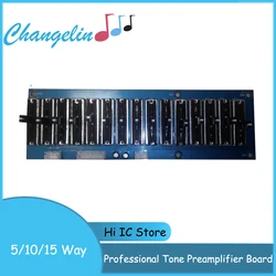 EQ Equalizer Stage 5/10/15 Way Professional Tone Preamplifier Board Preamp Stereo Adjustable Frequency