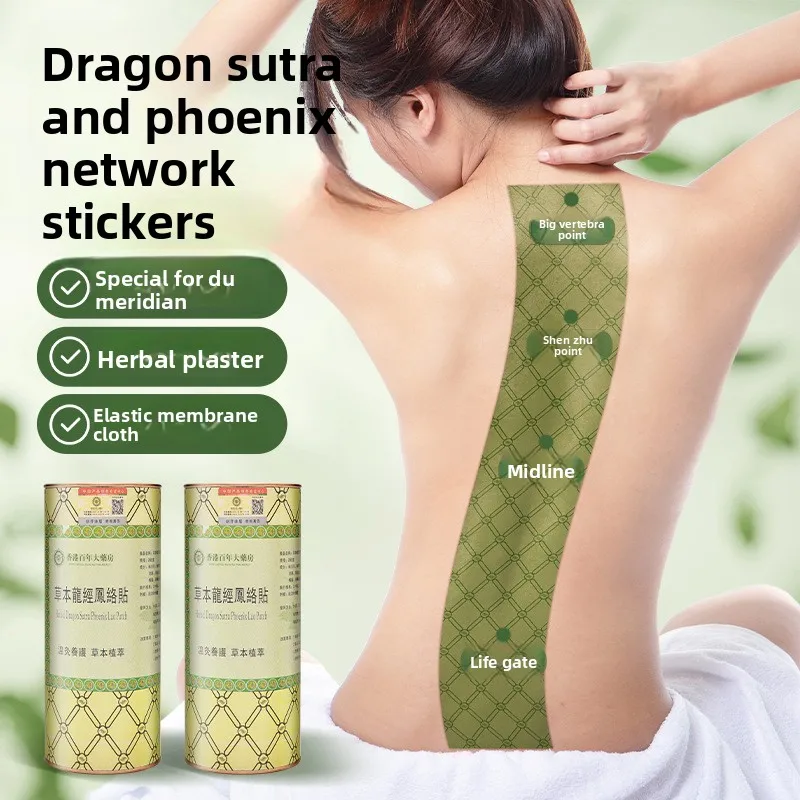 Du Mai & Dragon Bone Herbal Plaster، رقعة حرارية Moxa بحجم ممتد لدعم الظهر الكامل، مجموعة العلاج الحراري