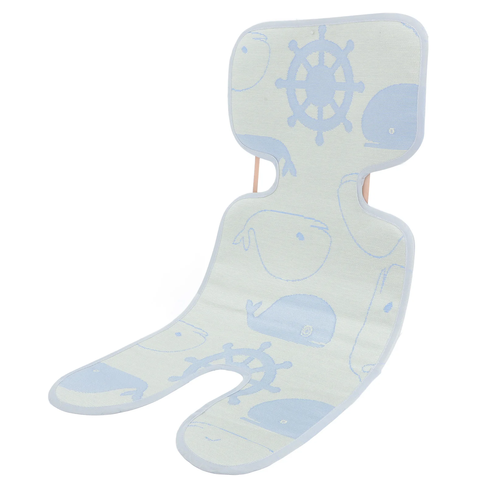 

1pc Baby Stroller Cooling Mat Ice Silk Summer Pad For Infant car Large Size Sky-Blue Random Pattern Stroller Seat Liner
